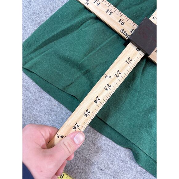 Vintage 90s Green Bay Packers Shirt Mens Small Green V Neck NFL Football Tee - Picture 5 of 6